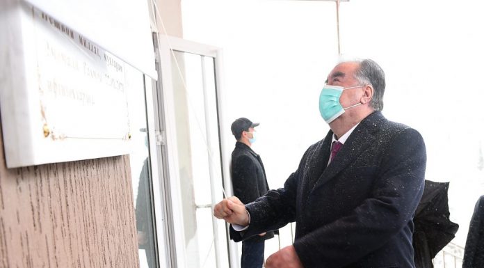 Ифтитоҳи бинои 12-ошёнаи хобгоҳи рақами 8-и Донишгоҳи миллии Тоҷикистон дар шаҳраки донишҷӯён